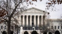 The Supreme Court stands is Washington, Friday, Jan. 9, 2026. (AP Photo/J. Scott Applewhite)