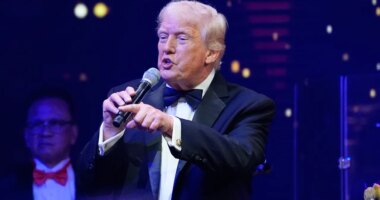 President Donald Trump speaks at a New Year