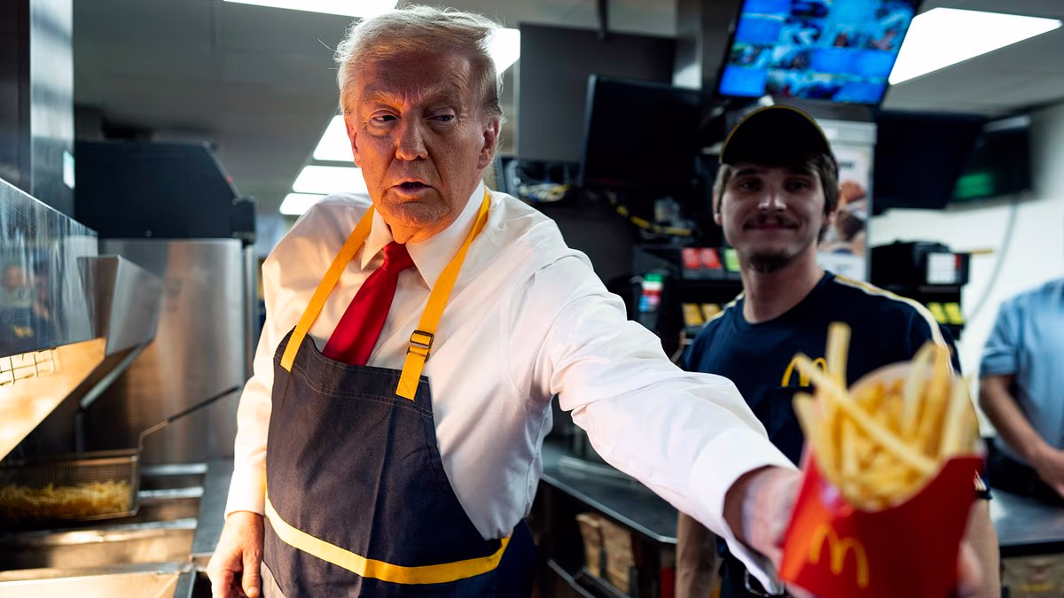 Trump's jaw-dropping McDonald's order goes viral amid health alarm