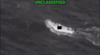 .GIF of lethal kinetic strike on narco-terrorist vessel