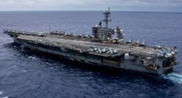 USS Abraham Lincoln Aircraft Carrier Strike Group makes move amid threat from Iran