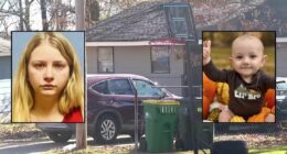 Woman running home day care slammed 8-month-old's head onto hardwood floor because she 'had a headache': Police