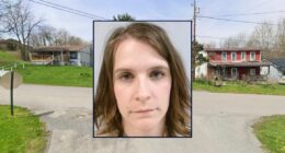 Woman whacked child with wooden paddle she dubbed 'the attitude adjuster' and left him out in the cold for not putting his clothes away properly: Cops