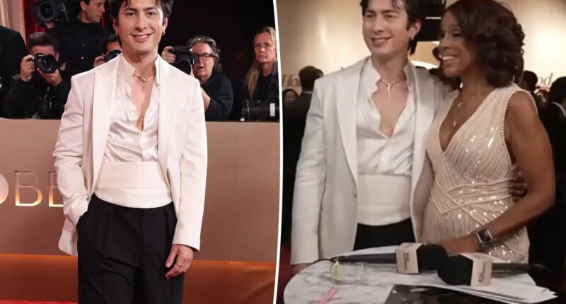 ‘Heated Rivalry’ star Hudson Williams shocks Gayle King with NSFW remark at Golden Globes 2026