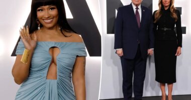 ‘Melania’ premiere red carpet: Nicki Minaj, Melania Trump and more