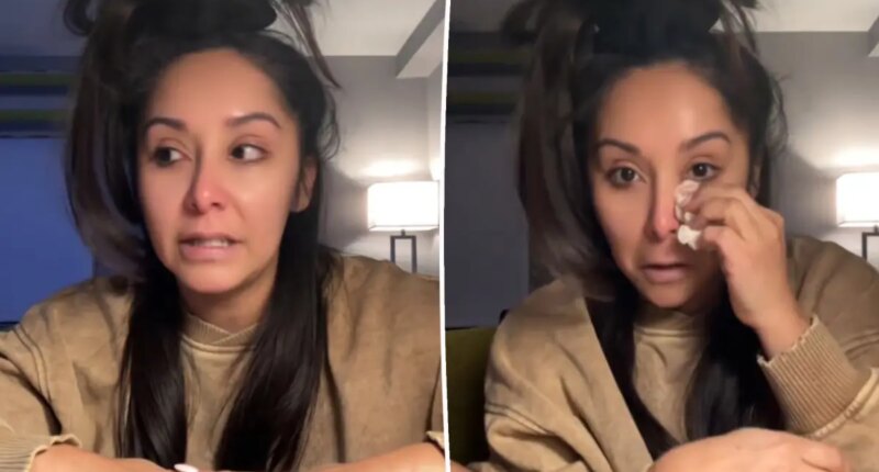 ‘Terrified’ Nicole ‘Snooki’ Polizzi breaks down in tears as she reveals ‘scary’ cancer news