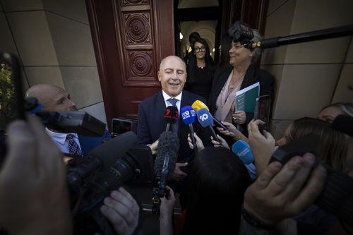 Tony Mokbel walks free from the Melbourne Supreme Court. Photo by Jason South. 6th February 2026.