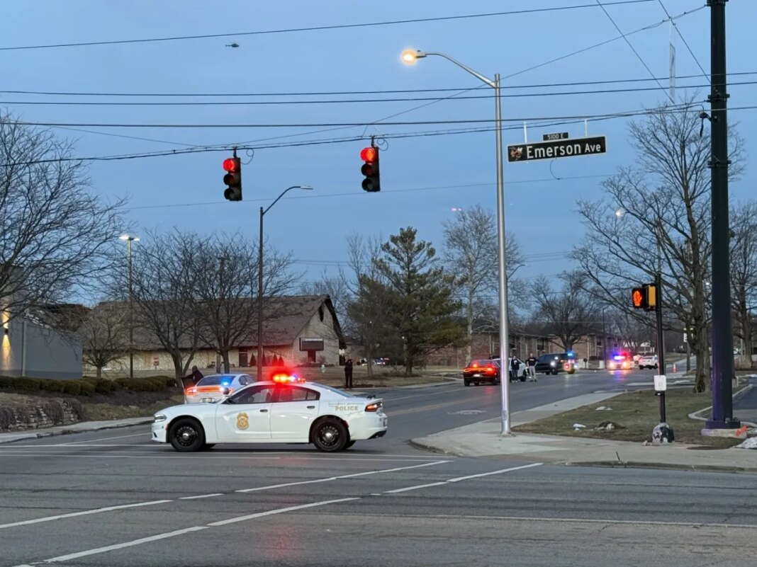 2 officers shot, armed suspect on the run after 'incident' near Indiana high school
