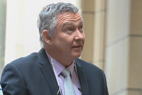 Greg Lynn leaving the Supreme Court (court of appeals) after applying for bail.26th of February 2026, The Age news Picture by JOE ARMAO