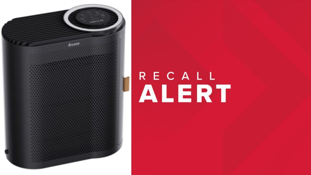 Aroeve recalls 191,390 air purifiers in US after reports of overheating, fire risks