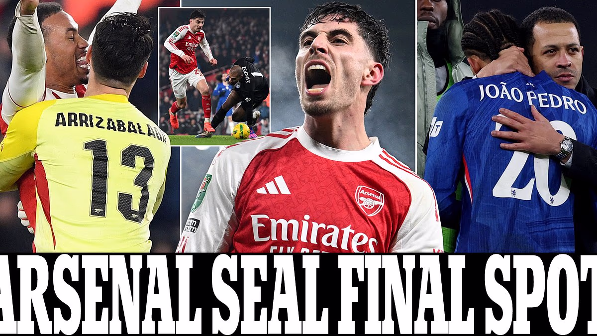 Arsenal survive a tense and ill-tempered battle of attrition against Chelsea to reach the Carabao Cup final - it is another step forward in their bigger quest for a first Premier League title for 22 years, writes OLIVER HOLT