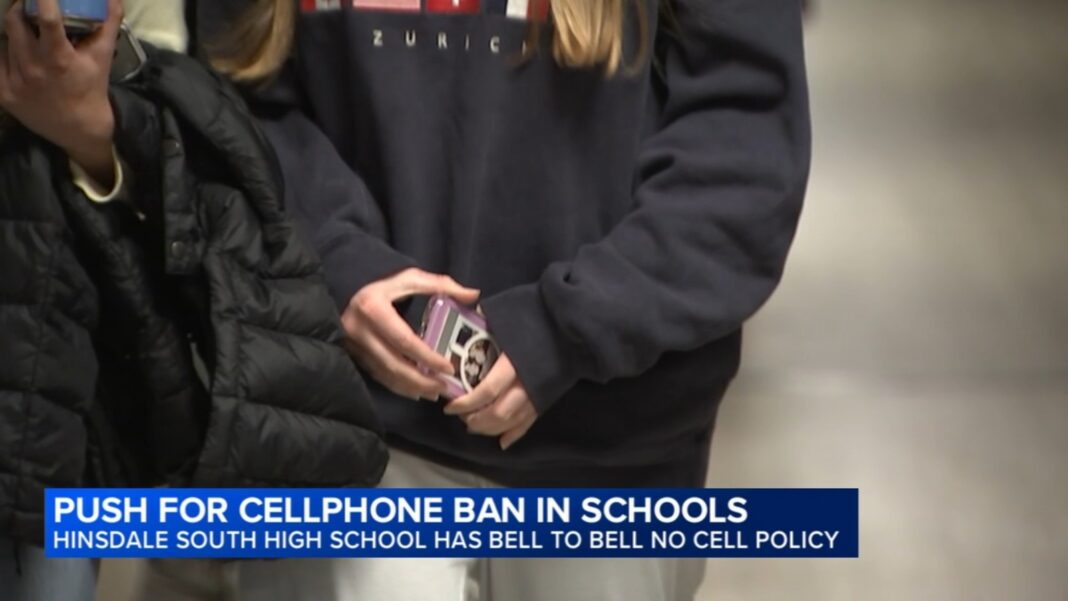 As Gov. JB Pritzker proposes school cell phone ban, some schools already have limits in place, including Hinsdale HS District 86