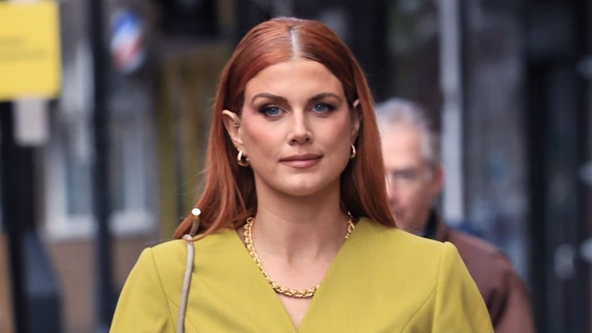 Ashley James leaves ITV studios after breaking down in tears