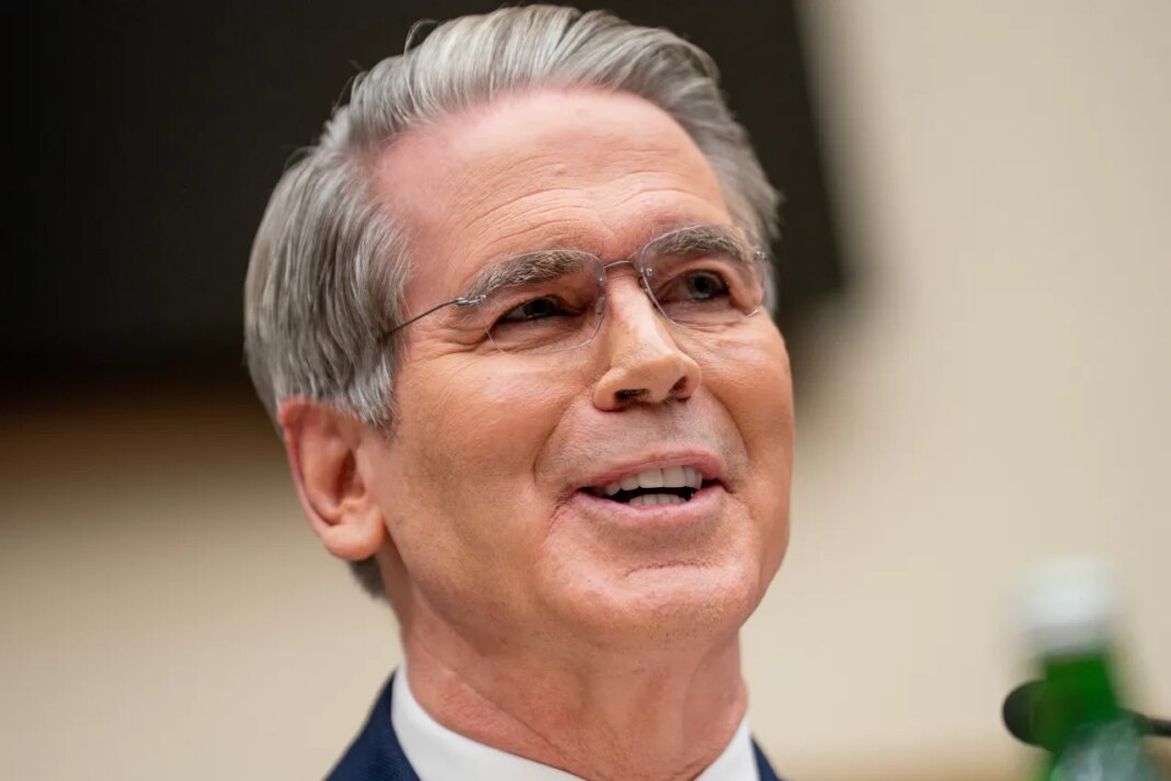 Secretary of the Treasury Scott Bessent speaks during a House Financial Services Committee hearing on Capitol Hill in Washington, Wednesday, Feb. 4, 2026. (AP Photo/Nathan Howard)