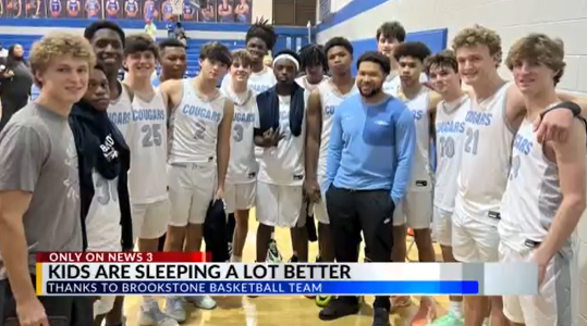Brookstone High student-athletes build beds for local organization
