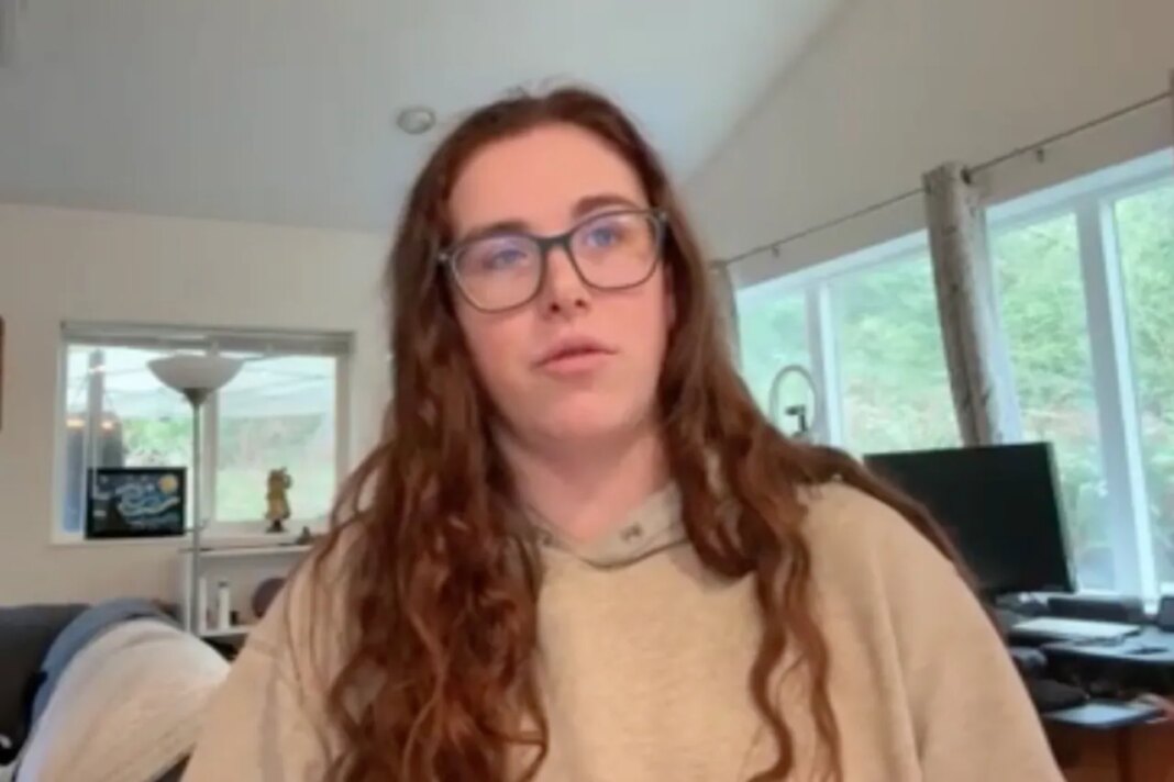 Washington resident Maya Edwards is interviewed via Zoom on Thursday, Feb. 26, 2026. (AP Photo)