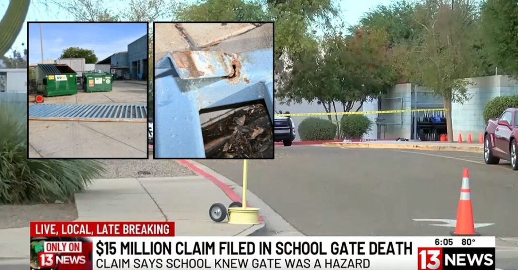 'Crushing her skull': School gate kills 9-year-old honor student walking with 7-year-old sister to meet mom after class, lawsuit says