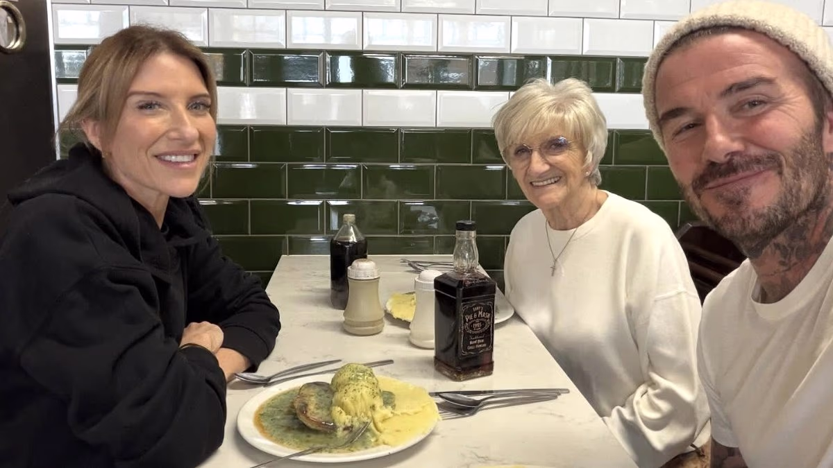 David Beckham catches up with mum Sandra and sister Joanne amid feud