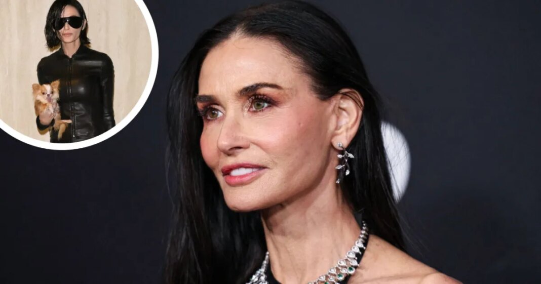 Demi Moore Looks Nearly Unrecognizable as She Debuts Bob Haircut and Edgy Look at Milan Fashion Week - InTouch Weekly
