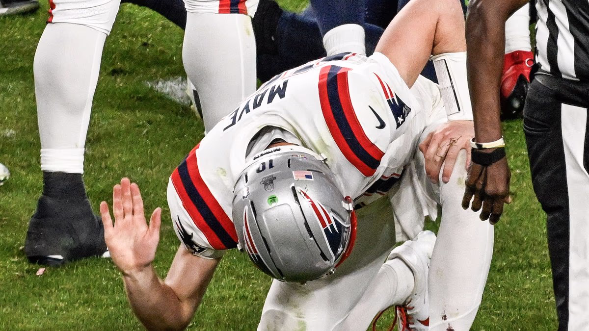 Drake Maye crushed in Super Bowl - Patriots can't move on from Brady