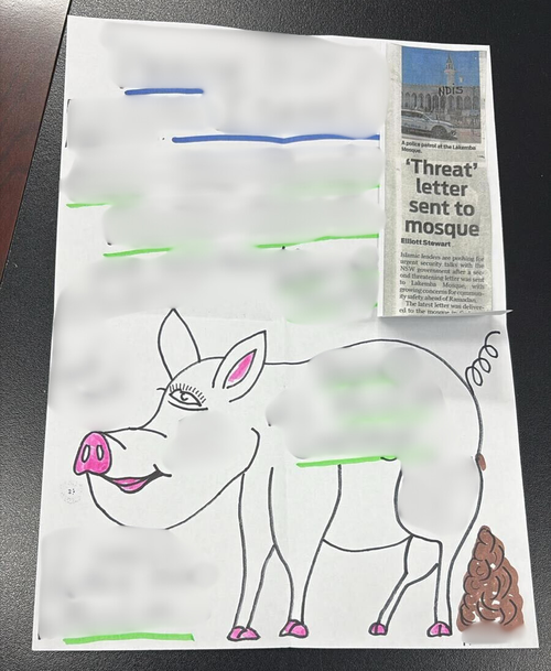 Sydney's Lakemba Mosque has received its third threatening letter on the eve of Ramadan, which leaders said has left the Muslim community fearful and anxious.