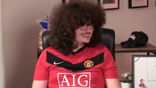Frank Illet's afro has become iconic in football circles, as he refuses to cut his hair until Manchester United win five games in a row.