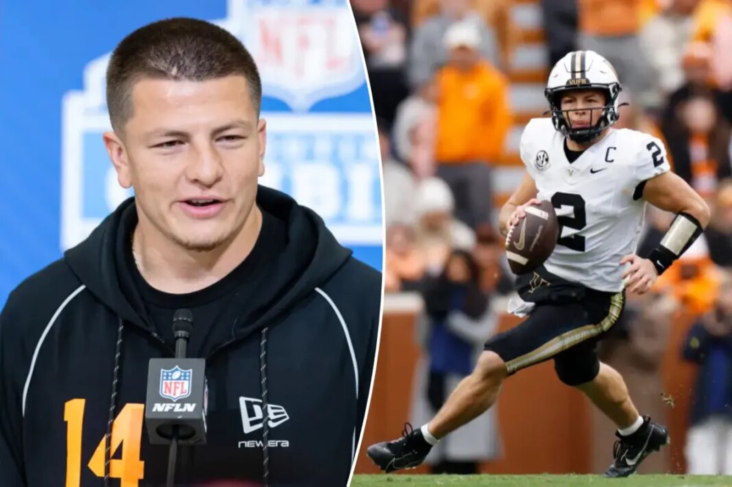 How Diego Pavia dealt with maturity question at NFL Scouting Combine