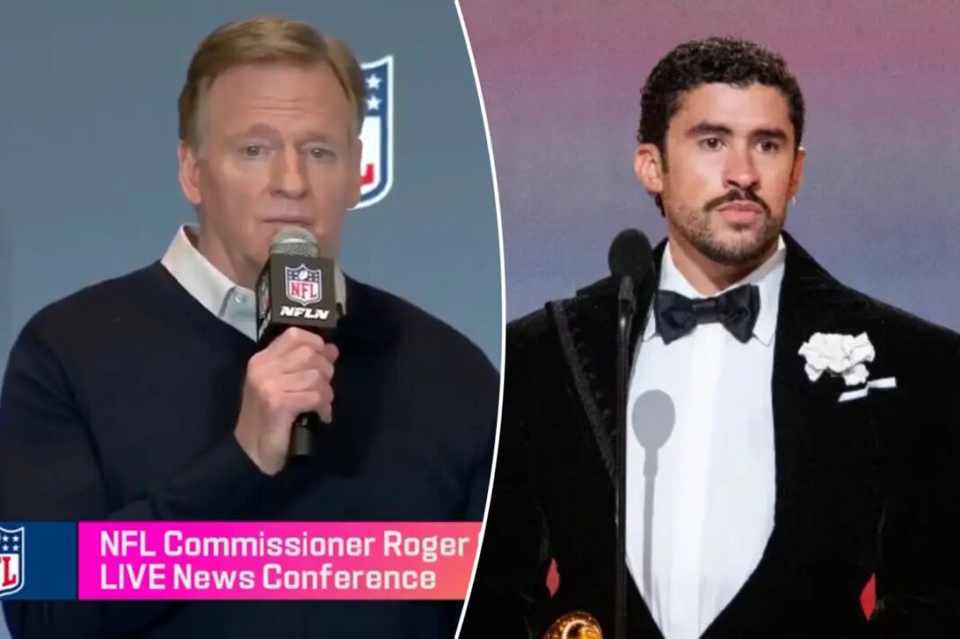 How Roger Goodell expects Bad Bunny to use Super Bowl 2026 platform