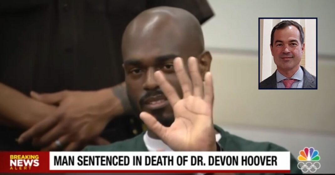 'I'm a people person': Killer smiles, waves for the camera as he remains defiant at sentencing for murdering neurosurgeon and another man