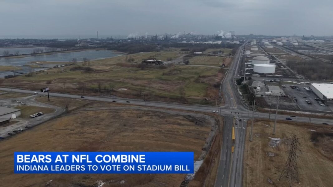Indiana stadium bill takes another step forward; Chicago Bears leadership in Indianapolis for NFL Combine