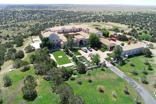 Zorro Ranch, one of the properties of financier Jeffrey Epstein, is seen in an aerial view near Stanley, New Mexico, US, July 15, 2019.