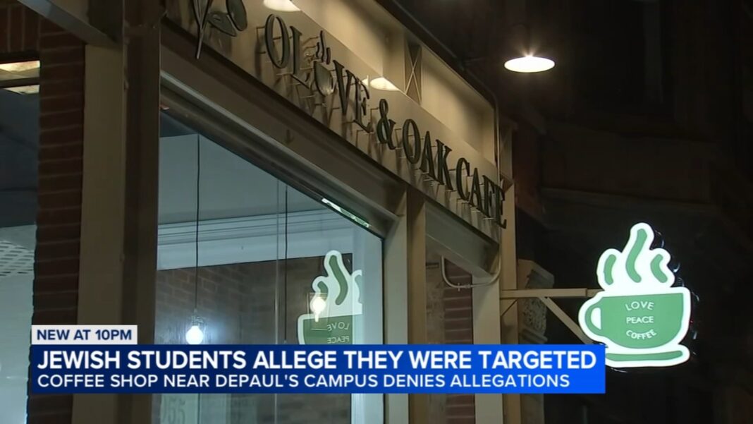 Jewish students allege they were harassed at Olive & Oak Cafe near DePaul University campus in Lincoln Park, Chicago