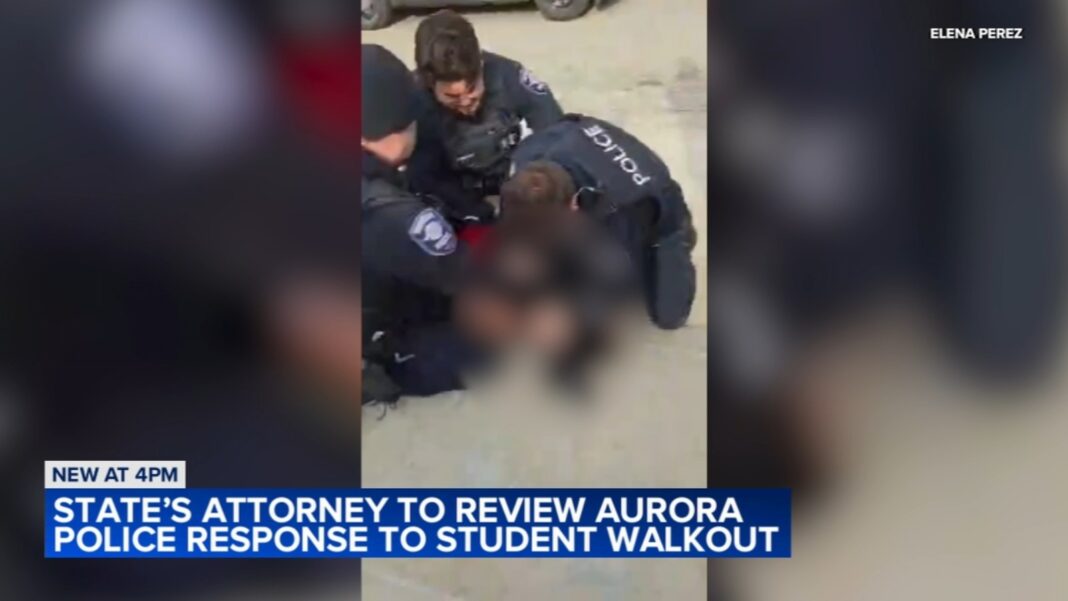 Kane County State's Attorney's Office reviewing Aurora police use of force at anti-ICE student walkout at East Aurora High School