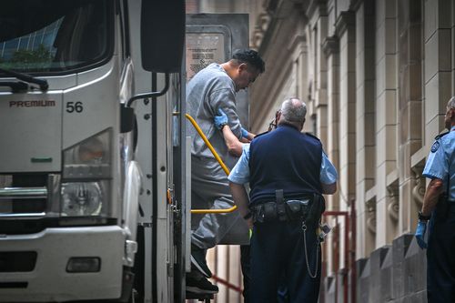 Rimoni Muliaga enters the Supreme Court of Victoria in Melbourne on Friday.