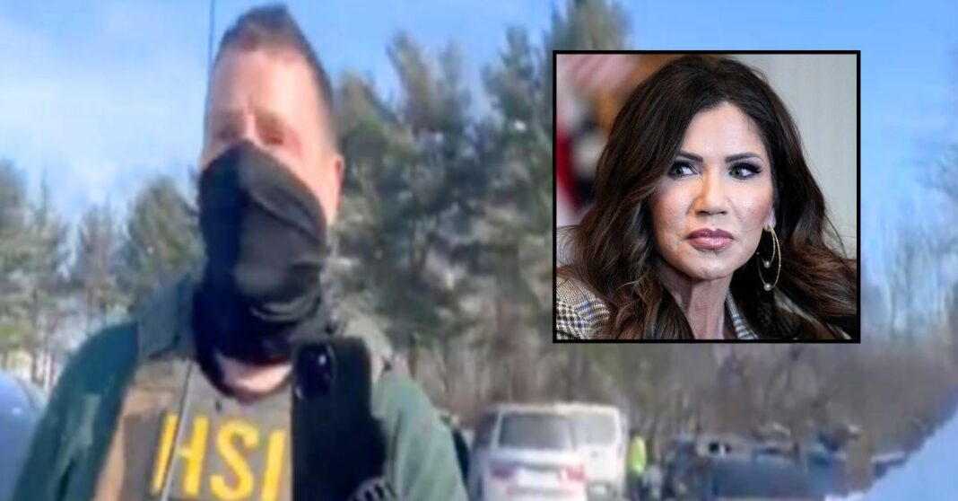 Kristi Noem, DHS violated 1st Amendment by using facial recognition software to intimidate citizens observing them, threatening to 'come to your house,' complaint says
