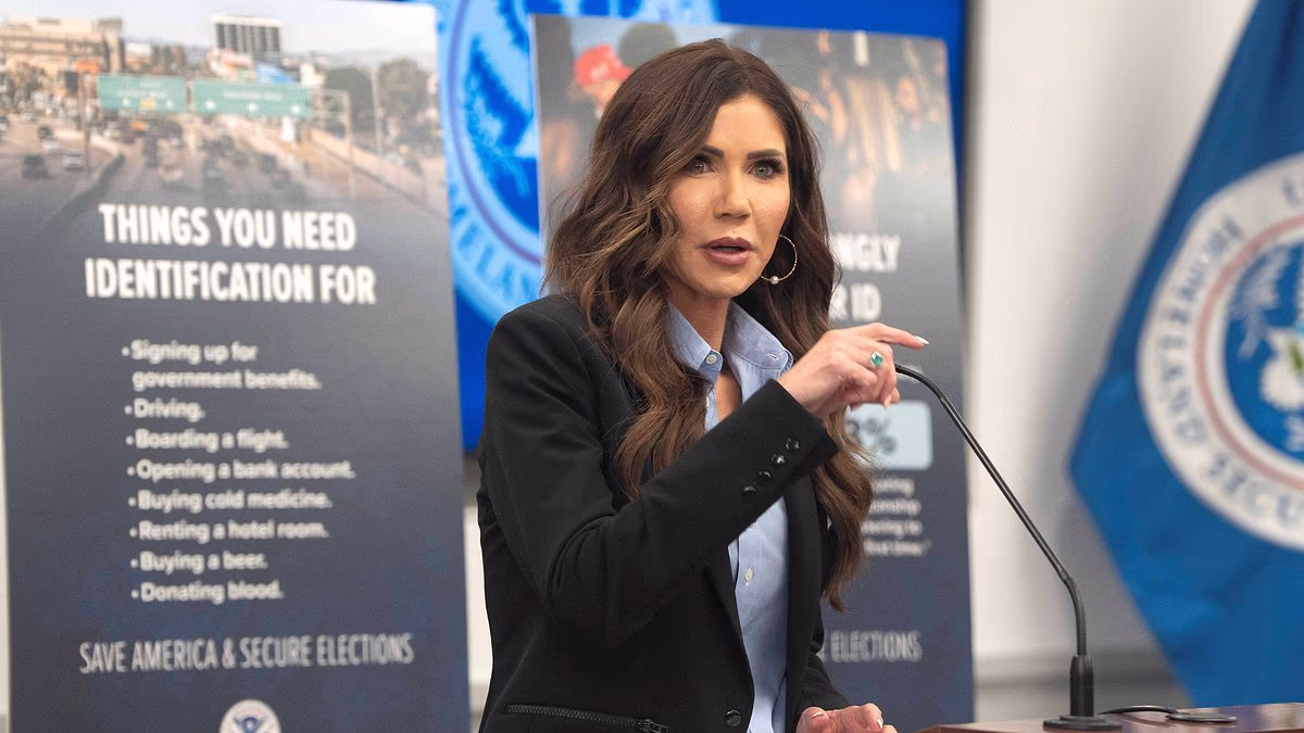 Kristi Noem accused of causing major national security risk