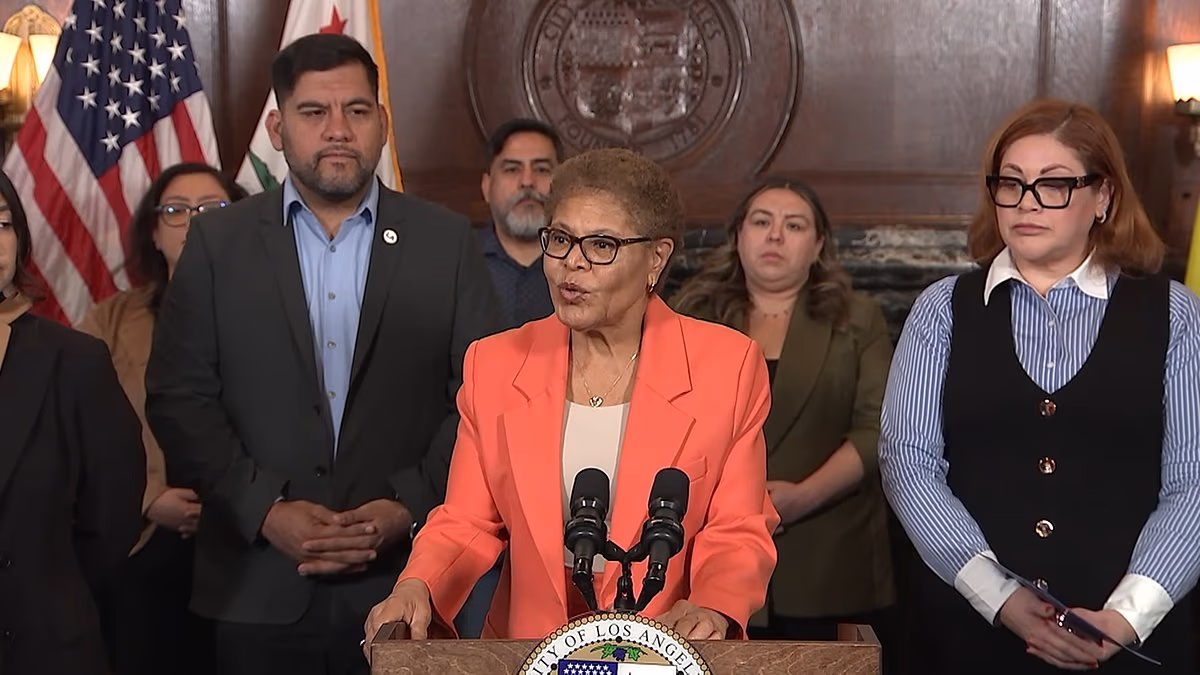 LA Mayor Karen Bass flees press after Palisades fire cover-up revealed