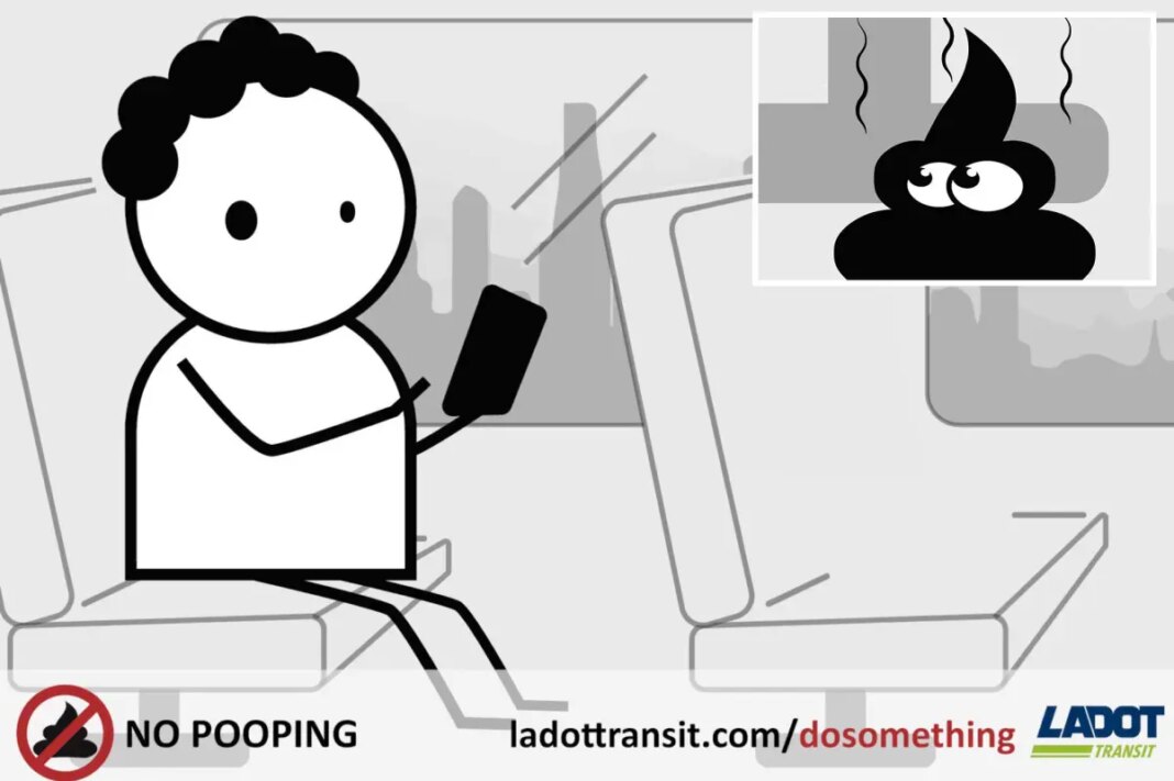 LADOT's 'don't poop on buses' campaign takes bizarre twist