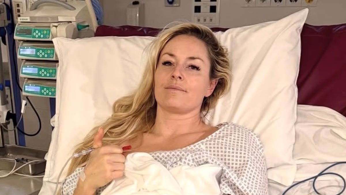 Lindsey Vonn shares emotional update from hospital bed