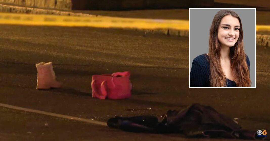 'Lunch box was still on the road': Suspect mowed down woman in crosswalk, 'dragged' her down the street before fleeing, police say