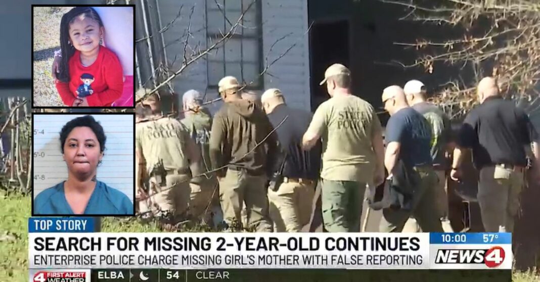 Mom is lying about disappearance of 2-year-old daughter who has not been seen for weeks: Police