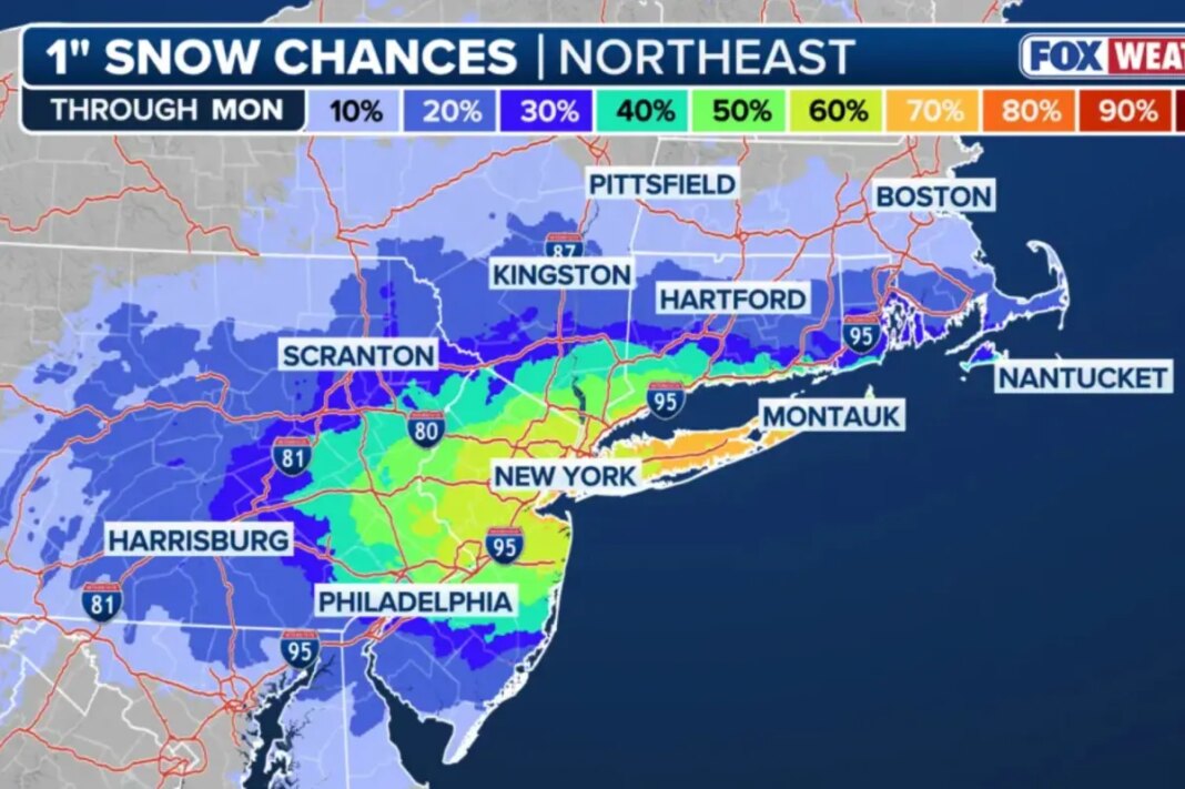 NYC braces for up to 3 inches of snow overnight Sunday