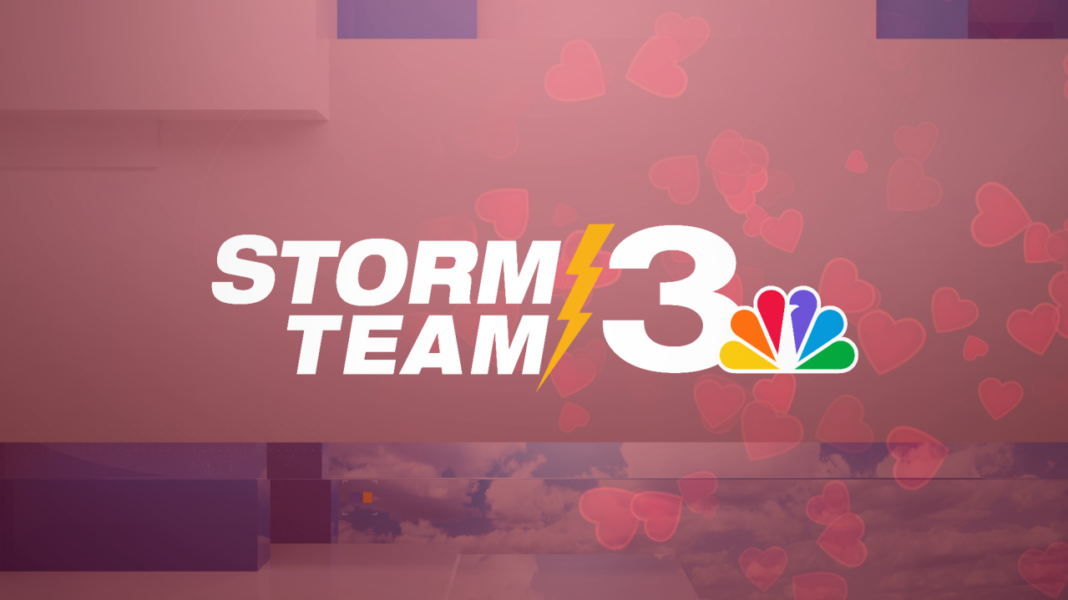 Nice Valentine's Day with rain and storms for Sunday