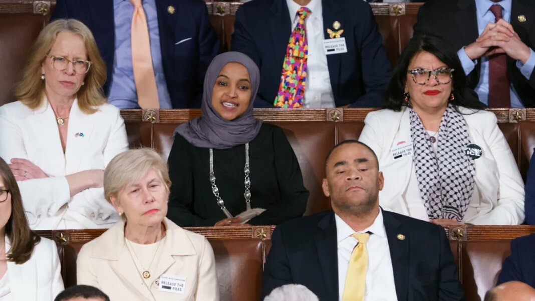 Omar heckles Trump during comments about Somali community