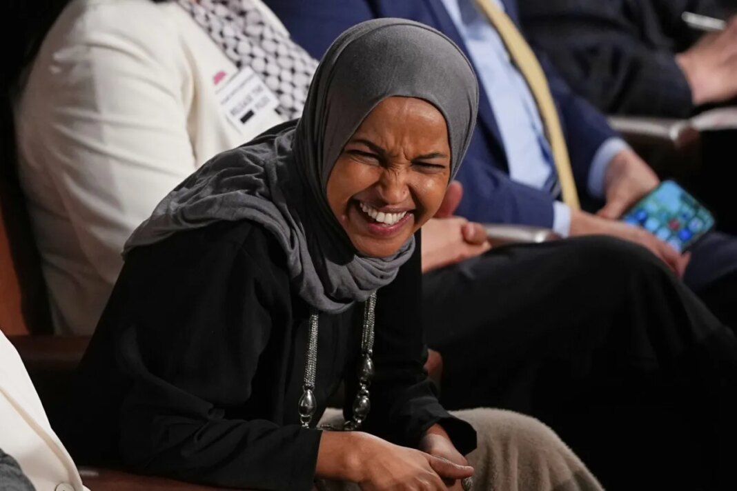 Omar heckles Trump during comments about Somali community