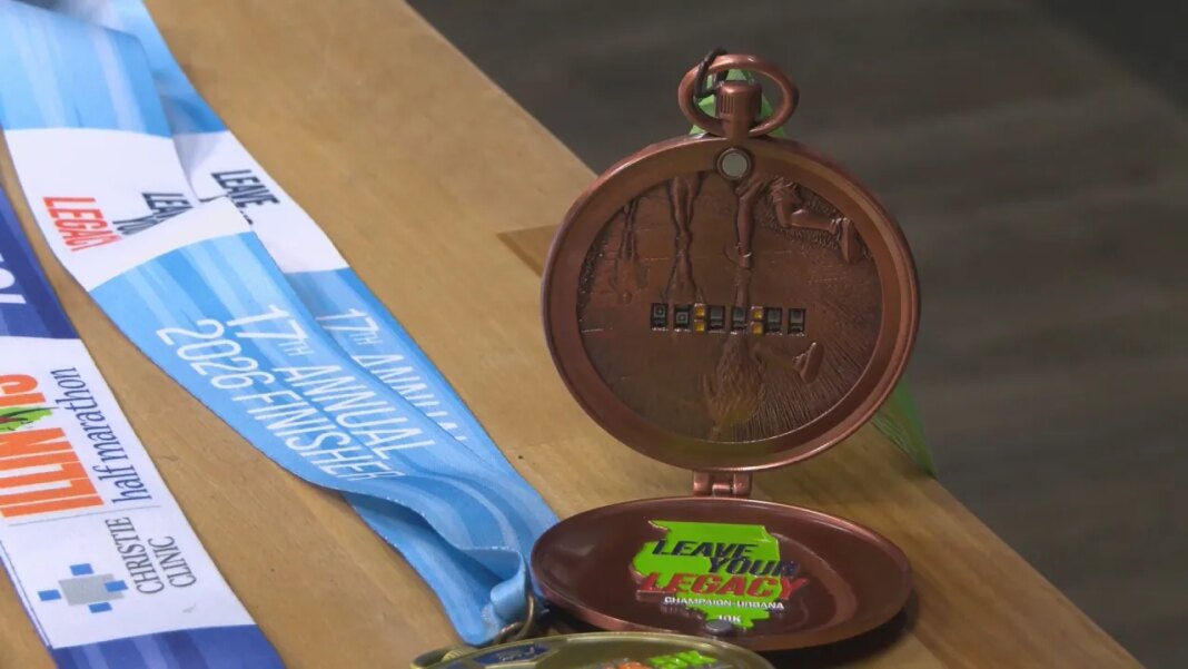 One of a kind medals revealed for Christie Clinic Illinois Race Weekend