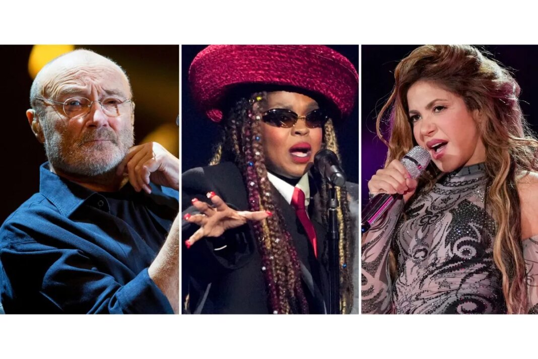 Phil Collins, Lauryn Hill, INXS, Iron Maiden, Luther Vandross and Shakira among Rock Hall nominations