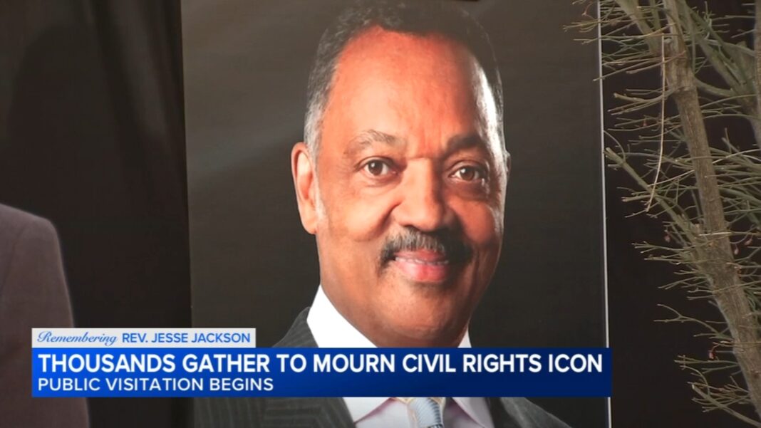Rev. Jesse Jackson: Mourners, dignitaries pay respects to civil rights icon on 1st day of visitation at Rainbow PUSH HQ in Chicago