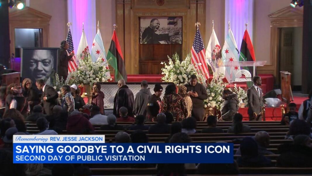 Rev. Jesse Jackson: Thousands continue to pay respects to civil rights icon on 2nd day of visitation at Rainbow PUSH HQ in Chicago