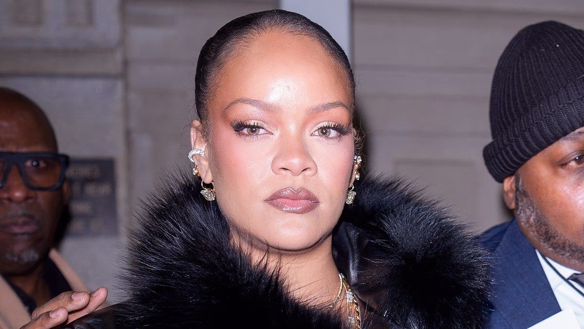 Rihanna supports A$AP Rocky at his NYFW show